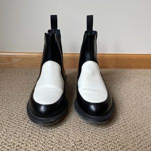 Dr. Martens Black and White Chelsea Boots